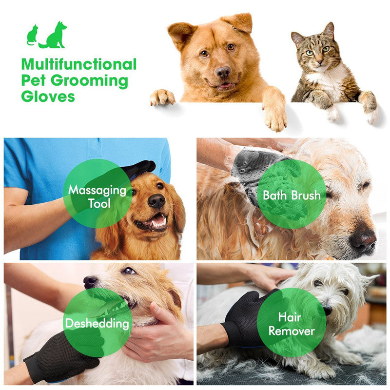 Silicone Pet Bath Grooming Glove